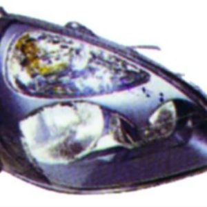 Renault Clio II Sağ Ön Far Siyah Zemin Elektrikli (7701054063 - REN10CL017)